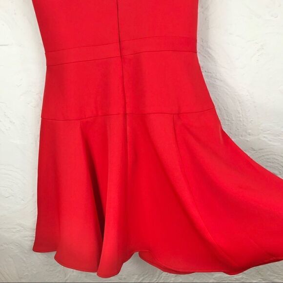 BCBGMaxazria “Poppy” Red halter top skater Dress - Picture 8 of 11